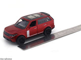 Land Rover Range Rover like red pull back alloy toy