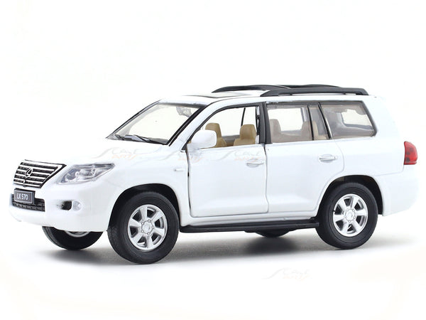 Lexus LX-570 White 1:32 licensed diecast Scale Model car collectible