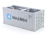 Maersk Shipping Container Desk Organiser Plastic Storage Box | Miniature Cargo Container Desktop Organizer Collectible