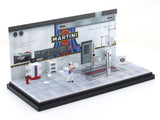 Martini Garage Diorama set 1:64 Moreart scale model diorama