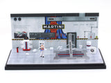 Martini Garage Diorama set 1:64 Moreart scale model diorama