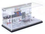 Martini Garage Diorama set 1:64 Moreart scale model diorama