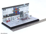 Martini Garage Diorama set 1:64 Moreart scale model diorama