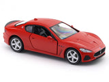 Red sports car model on a white background