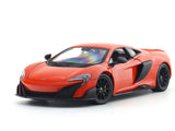 McLaren 675LT Orange 1:24 Welly Licensed Diecast Scale Model Car Collectible