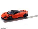 McLaren 765LT Matte Red 1:24 MSZ licensed diecast Scale Model car collectible
