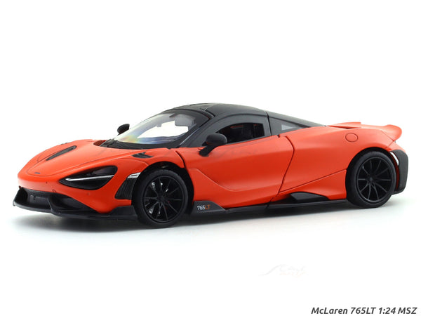 McLaren 765LT Matte Red 1:24 MSZ licensed diecast Scale Model car collectible