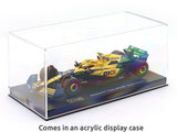 2024 McLaren MCL38 No.4 Senna Tribute 1:43 Bburago licensed Formula 1 diecast scale model car