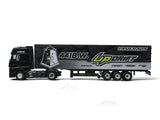 Mercedes-Benz Actros & Nissan GT-R R35 441B W UP Drift 1:64 Modernart Diecast Scale Model Truck & Car Set | Drift-Inspired Collectible