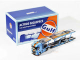 Mercedes-Benz Actros Double Deck Trailer Gulf 1:64 Shadow Pro Diecast Model Truck | Gulf Racing Transporter Collectible | Buy in India