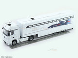 Mercedes-Benz Actros MP4 Martini Race Transporter Truck 1:43 Altaya Scale Model Truck Collectible | Motorsport Transporter | Buy in India