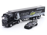 Mercedes-Benz Actros & Nissan GT-R R35 441B W UP Drift 1:64 Modernart Diecast Scale Model Truck & Car Set | Drift-Inspired Collectible