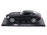 Mercedes-Benz AMG GT matte black 1:24 Maisto with Acrylic Case Licensed Diecast Scale Model Car Collectible