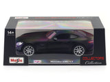 Mercedes-Benz AMG GT matte black 1:24 Maisto with Acrylic Case Licensed Diecast Scale Model Car Collectible