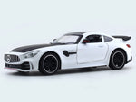 Mercedes-Benz AMG GT white 1:24 diecast toy car alloy toy with lights