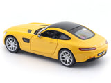 Mercedes-Benz AMG GT yellow 1:24 Maisto with Acrylic Case Licensed Diecast Scale Model Car Collectible