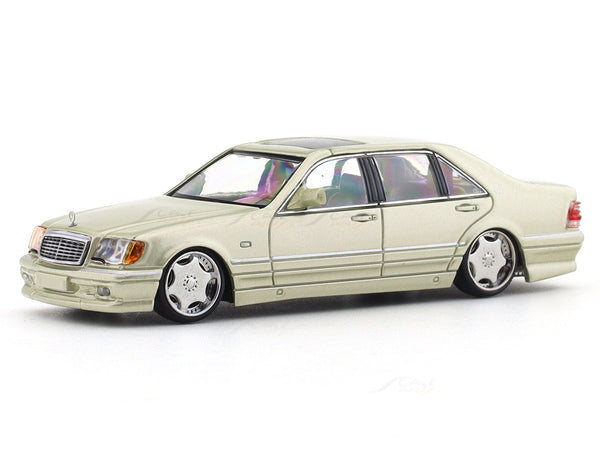 Mercedes-Benz S Class W140 smoke silver 1:64 Street Weapon diecast scale model car miniature