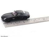 Mercedes-Benz SLS AMG black with figure 1:64 TimeMicro diecast scale model car miniature collectible