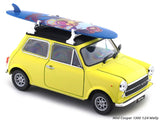 Mini Cooper 1300 yellow 1:24 Welly Licensed Diecast Scale Model Car Collectible