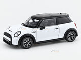 Mini Cooper S White 1:18 HMB Licensed Diecast Scale Model Car Collectible | Classic British Performance Car | Buy in India