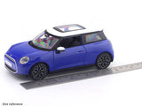 Mini Cooper SE J01 Blue 1:24 Maisto with Acrylic Case Licensed Diecast Scale Model Car Collectible