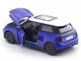 Mini Cooper SE J01 Blue 1:24 Maisto with Acrylic Case Licensed Diecast Scale Model Car Collectible