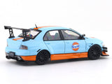 Mitsubishi Evolution IV Gulf with figure 1:64 Time Micro Diecast Scale Model Car Miniature