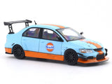 Mitsubishi Evolution IV Gulf with figure 1:64 Time Micro Diecast Scale Model Car Miniature