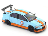 Mitsubishi Evolution IV Gulf with figure 1:64 Time Micro Diecast Scale Model Car Miniature