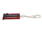 Mitsubishi Evolution Head cover Red keyring / keychain