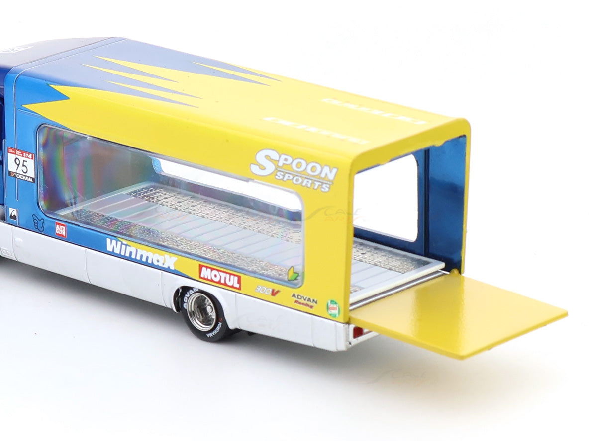 Mitsubishi Fuso Fighter 1024 SPOON Chrome Blue 1:64 Shadow Pro