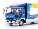 Mitsubishi Fuso Fighter 1024 SPOON Chrome Blue 1:64 Shadow Pro Diecast Truck collectible