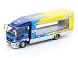 Mitsubishi Fuso Fighter 1024 SPOON Chrome Blue 1:64 Shadow Pro Diecast Truck collectible