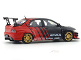 Mitsubishi Lancer Evolution IX Advan with figure 1:64 Time Micro Diecast Scale Model Car Miniature