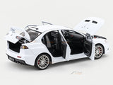 Mitsubishi Lancer Evolution X White 1:18 Sun Star Licensed Diecast Scale Model Car Collectible | JDM Performance Sedan | Buy in India