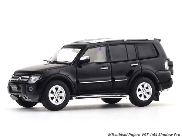 Mitsubishi Pajero V97 black 1:64 Shadow Pro diecast scale model car miniature collectible