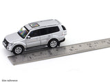 Mitsubishi Pajero V97 Silver 1:64 Shadow Pro diecast scale model car miniature collectible