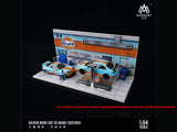 Gulf Repair Workshop Diorama 1:64 MoreArt with Acrylic Case | Diecast Display Scene | Buy in India