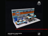 Gulf Repair Workshop Diorama 1:64 MoreArt with Acrylic Case | Diecast Display Scene | Buy in India