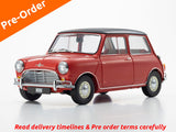 Pre-Order Morris Mini Cooper Red 1:18 Kyosho Licensed Premium Diecast Scale Model Car Collectible