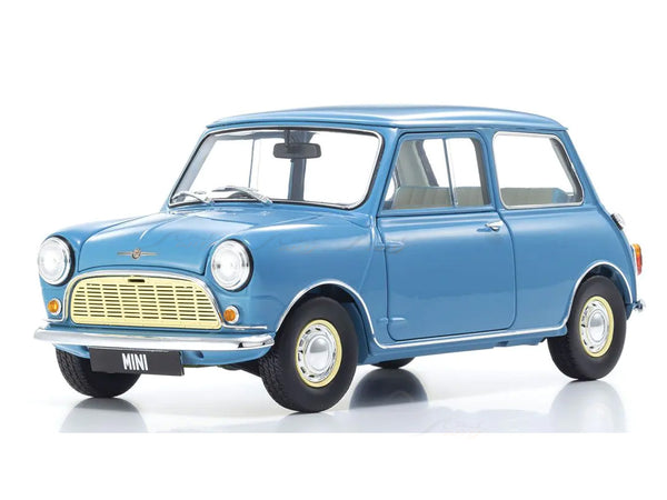 Morris Mini Minor Blue 1:18 Kyosho Premium Licensed Diecast Scale Model Car Collectible