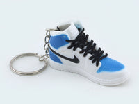 Nike Air White Black PVC keyring / keychain