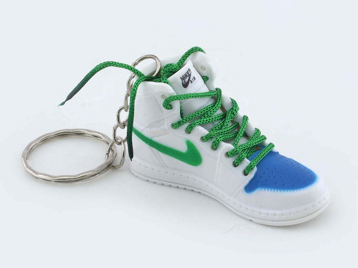 Nike Air White Green PVC keyring / keychain | Scale Arts India