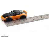 Nissan 400Z Orange with Figure 1:64 Time Micro Diecast Scale Model Car Collectible