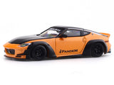 Nissan 400Z Orange with Figure 1:64 Time Micro Diecast Scale Model Car Collectible