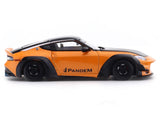 Nissan 400Z Orange with Figure 1:64 Time Micro Diecast Scale Model Car Collectible