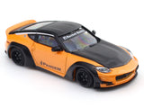 Nissan 400Z Orange with Figure 1:64 Time Micro Diecast Scale Model Car Collectible