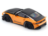Nissan 400Z Orange with Figure 1:64 Time Micro Diecast Scale Model Car Collectible