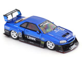 Nissan Skyline ER34 LBWK Blue 1:64 Street Weapon diecast scale model car miniature