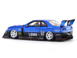 Nissan Skyline ER34 LBWK Blue 1:64 Street Weapon diecast scale model car miniature